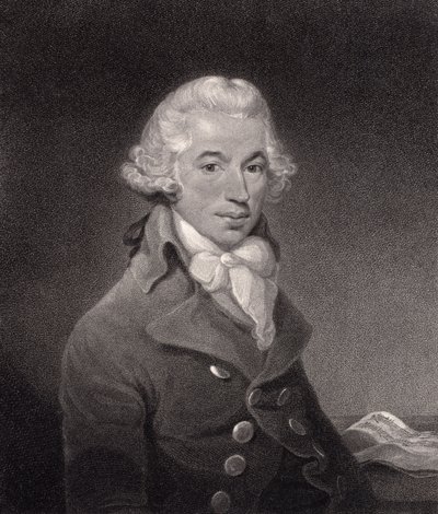 Retrato de Ignace Pleyel (1757-1831) grabado por William Nutter de Thomas Bush Hardy