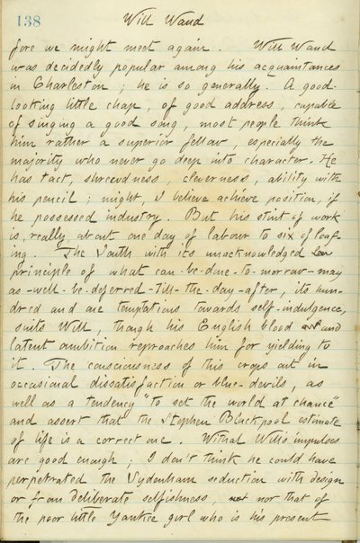Describe a William Waud de Thomas Butler Gunn