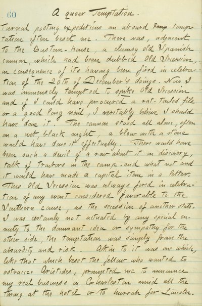 Diarios de Thomas Butler Gunn - Volumen 15, página 70, 12 de enero de 1861 de Thomas Butler Gunn