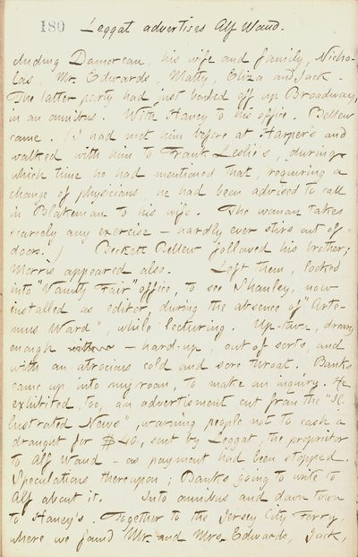 Diarios de Thomas Butler Gunn - Volumen 18, página 198, 29 de enero de 1862 de Thomas Butler Gunn