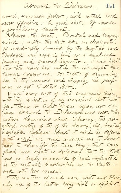Diarios de Thomas Butler Gunn - Volumen 20, página 155, 31 de agosto de 1862 de Thomas Butler Gunn