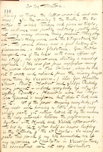 Diarios de Thomas Butler Gunn - Volumen 21, página 127, 22 de diciembre de 1862 de Thomas Butler Gunn