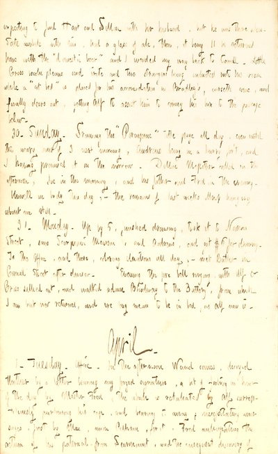 Diarios de Thomas Butler Gunn - Volumen 2, página 70, 29 de marzo-1 de abril de 1851 de Thomas Butler Gunn