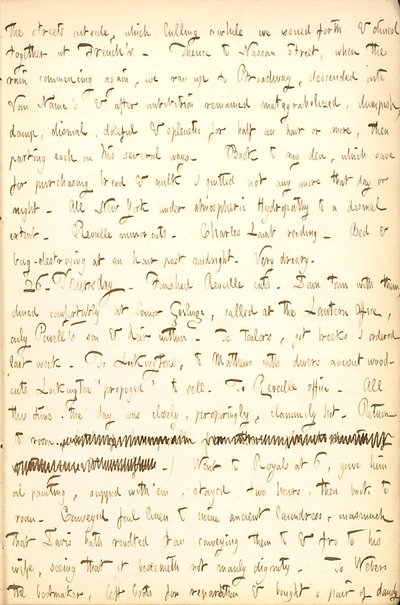 Diarios de Thomas Butler Gunn - Volumen 5, página 21, 25-26 de agosto de 1852 de Thomas Butler Gunn