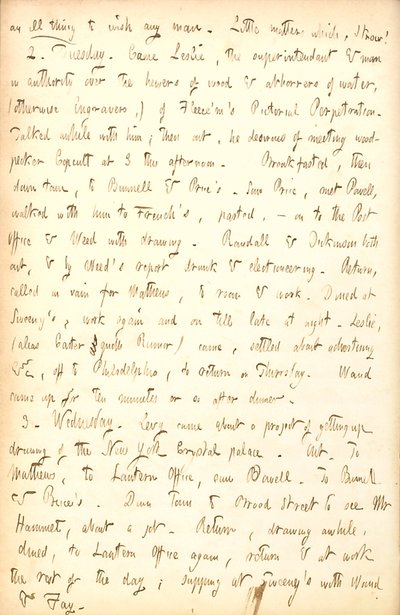 Diarios de Thomas Butler Gunn - Volumen 5, página 83, 1-3 de noviembre de 1852 de Thomas Butler Gunn