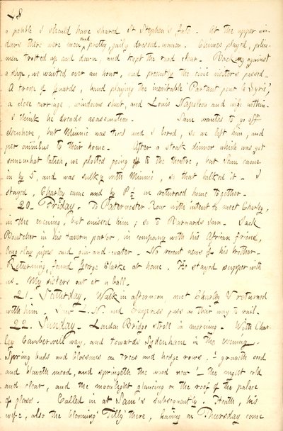 Diarios de Thomas Butler Gunn - Volumen 7, página 54, 19-22 de abril de 1855 de Thomas Butler Gunn