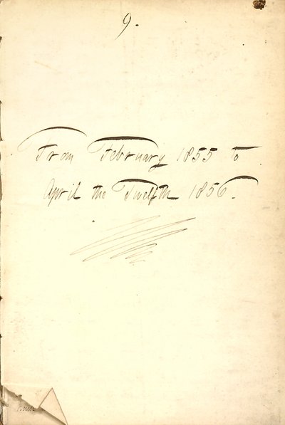 Diarios de Thomas Butler Gunn - Volumen 7, página 5, 1855-1856 de Thomas Butler Gunn