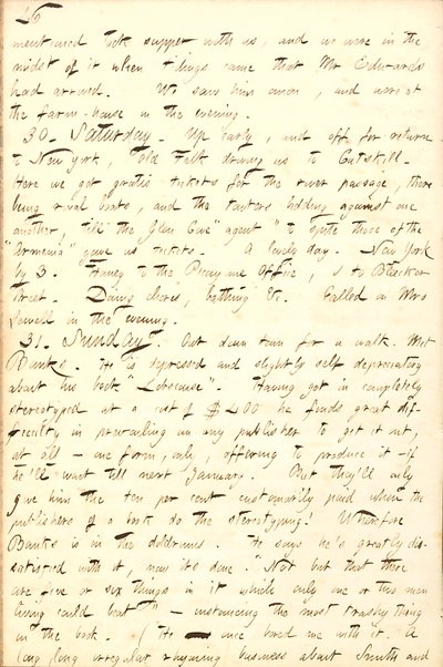 Diarios de Thomas Butler Gunn - Volumen 8, página 53, 29-31 de agosto de 1856 de Thomas Butler Gunn
