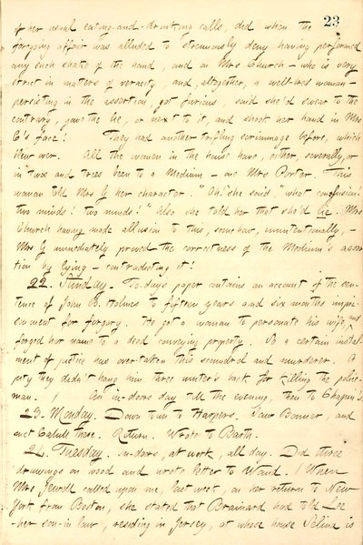 Diarios de Thomas Butler Gunn - Volumen 9, página 32, 21-24 de noviembre de 1857 de Thomas Butler Gunn