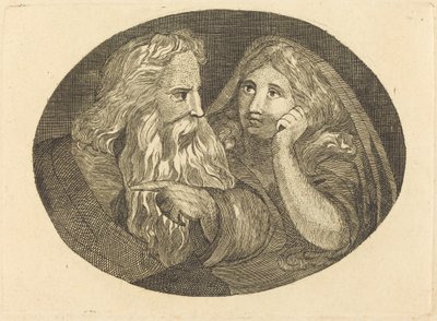 Lear y Cordelia de Thomas Butts, Jr. after William Blake