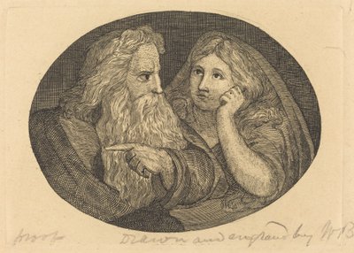 Lear y Cordelia de Thomas Butts, Jr. after William Blake