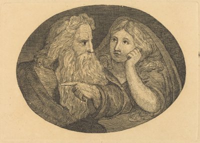 Lear y Cordelia de Thomas Butts, Jr. after William Blake