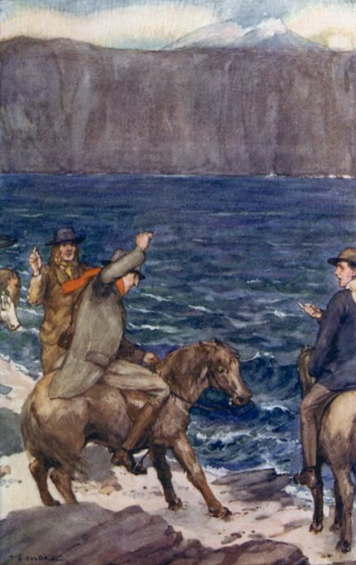 Ilustración de Viaje al centro de la Tierra de Julio Verne (litografía en color) de Thomas Cantrell Dugdale