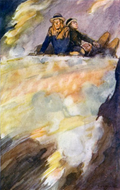 Ilustración de Viaje al centro de la Tierra de Julio Verne (litografía en color) de Thomas Cantrell Dugdale