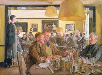 Almuerzo en el Chelsea Arts Club de Thomas Cantrell Dugdale