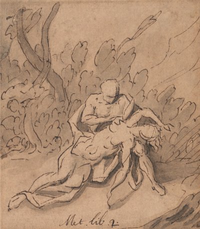 Júpiter y Calisto: Ovidio, Metamorfosis, Libro 2 de Thomas Carwitham