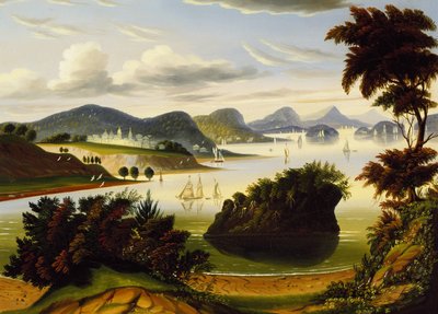 Eastport y la bahía de Passamaquoddy (Vista del valle del Hudson) de Thomas Chambers