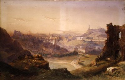 Edimburgo desde Salisbury Crags de Thomas Charles Leeson Rowbotham