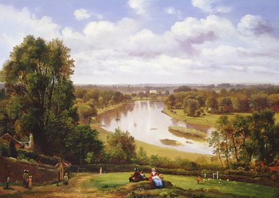 Vista del Río Támesis desde Richmond Hill de Thomas Christopher Hofland