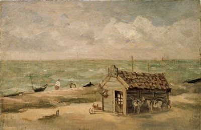 Cabaña de Pescador junto al Mar, principios del siglo XIX de Thomas Churchyard