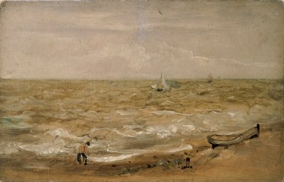 Escena de playa, principios del siglo XIX de Thomas Churchyard