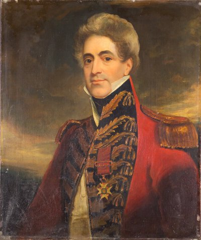 Mayor General William Casement, Secretario Militar del Gobierno de la India y Miembro del Consejo Supremo, c. 1840 de Thomas Clement Thompson