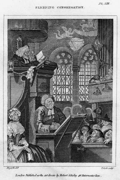 Congregación durmiente, siglo XVIII de Thomas Clerk