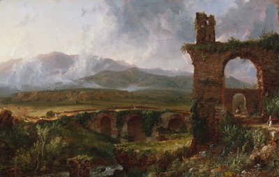 Una vista cerca de Tivoli por la mañana, 1832 de Thomas Cole