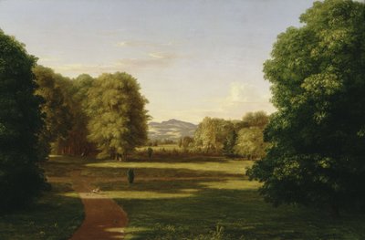 Jardines de la casa señorial Van Rensselaer de Thomas Cole