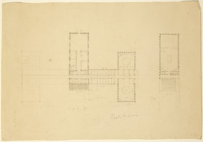 Gran plano de la Casa del Estado de Ohio, c.1838 de Thomas Cole