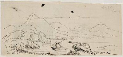 Boceto de paisaje, 1841 de Thomas Cole