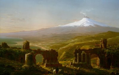 Monte Etna desde Taormina de Thomas Cole