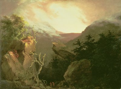 Amanecer en la montaña, 1826 de Thomas Cole