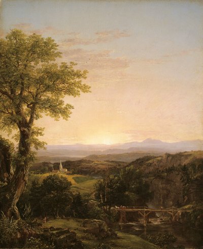 Paisaje de Nueva Inglaterra, 1839 de Thomas Cole