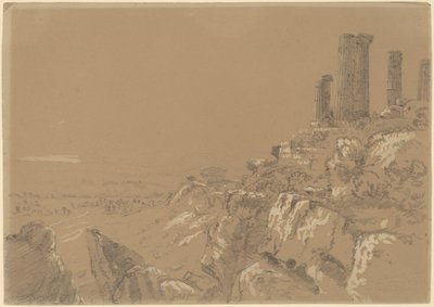 Templos de Juno, Lucina y Concordia - Agrigento, Sicilia de Thomas Cole