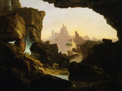 El descenso de las aguas del diluvio de Thomas Cole