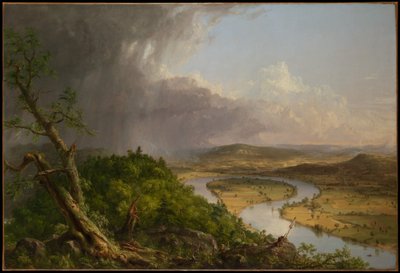 Vista desde el monte Holyoke, Northampton, Massachusetts, después de una tormenta - El meandro de Thomas Cole