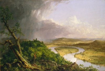 Vista desde Mount Holyoke, Northampton, Massachusetts, después de una tormenta—El Oxbow de Thomas Cole