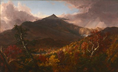 Vista de la Montaña Schroon, Condado de Essex, Nueva York, después de una tormenta, 1838 de Thomas Cole