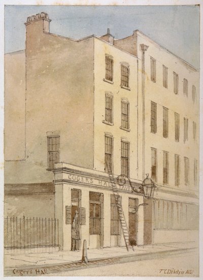 Bride Lane, Ciudad de Londres, 1851 de Thomas Colman Dibdin