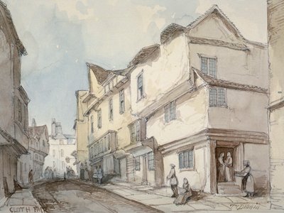 Feria de telas, Smithfield, Ciudad de Londres, 1850 de Thomas Colman Dibdin
