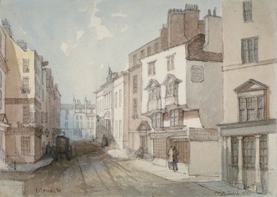 Calle Coleman, Ciudad de Londres, 1851 de Thomas Colman Dibdin