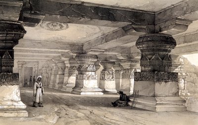 Interior de Lanka, Ellora, India de Thomas Colman Dibdin
