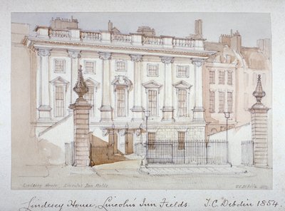 Vista de Lindsey House, Lincoln