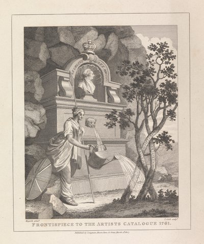Frontispicio del catálogo del artista, 1761 de Thomas Cook