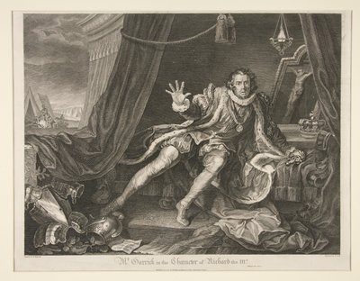 Sr. Garrick en el personaje de Ricardo III de Thomas Cook