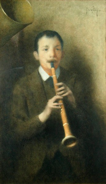 El clarinetista, c.1892 de Thomas Cooper Gotch