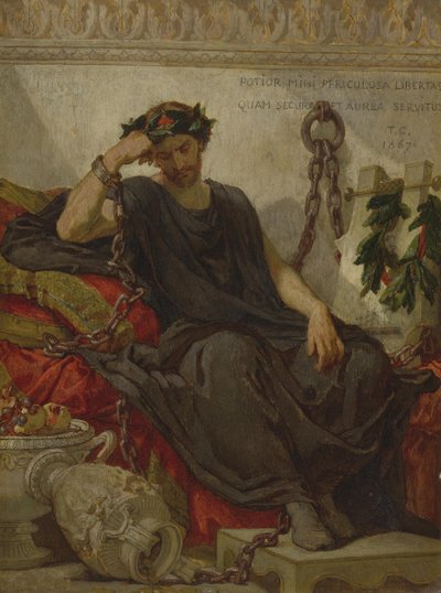 Damocles, 1867 de Thomas Couture