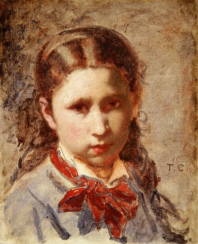 Cabeza de una niña de Thomas Couture