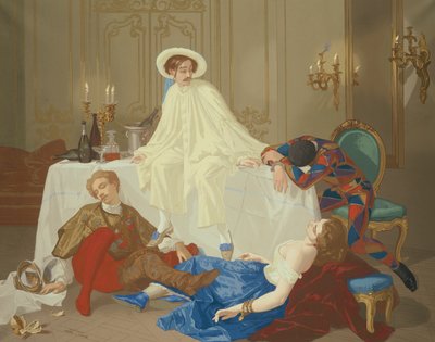 La cena después del baile de máscaras de Thomas Couture